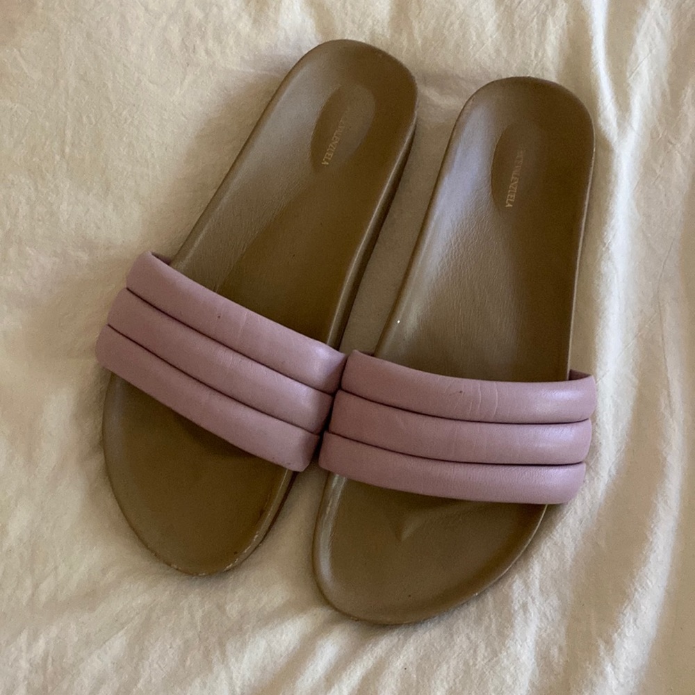 Beatrice Valenzuela Pink Slide Sandals